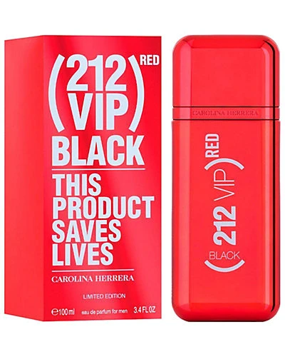 Carolina Herrera Men's 3.4oz VIP Red Black Eau De Parfum 1 Carolina Herrera Men's 3.4oz VIP Red Black Eau De Parfum