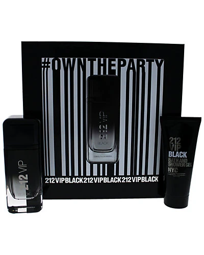 Carolina Herrera Men's 2pc 212 Vip Black Fragrance Set 1 Carolina Herrera Men's 2pc 212 Vip Black Fragrance Set