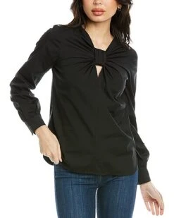 Carolina Herrera Wide Sleeve Knot Shirt Women