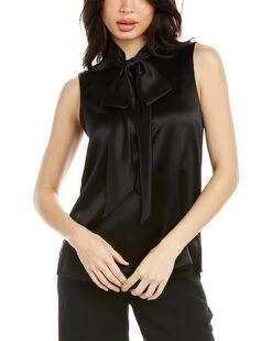 Carolina Herrera Bow Silk Blouse Women