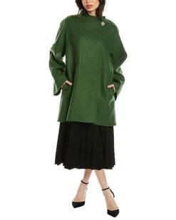 Carolina Herrera Wool-Blend Wide Sleeve Oversize Coat Women -Carolina Herrera 1411328950 RLLD 3