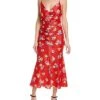 Carolina Herrera V-Neck Ruched Dress Women