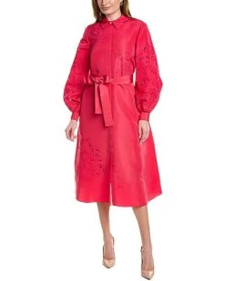 Carolina Herrera Silk Trench Dress Women