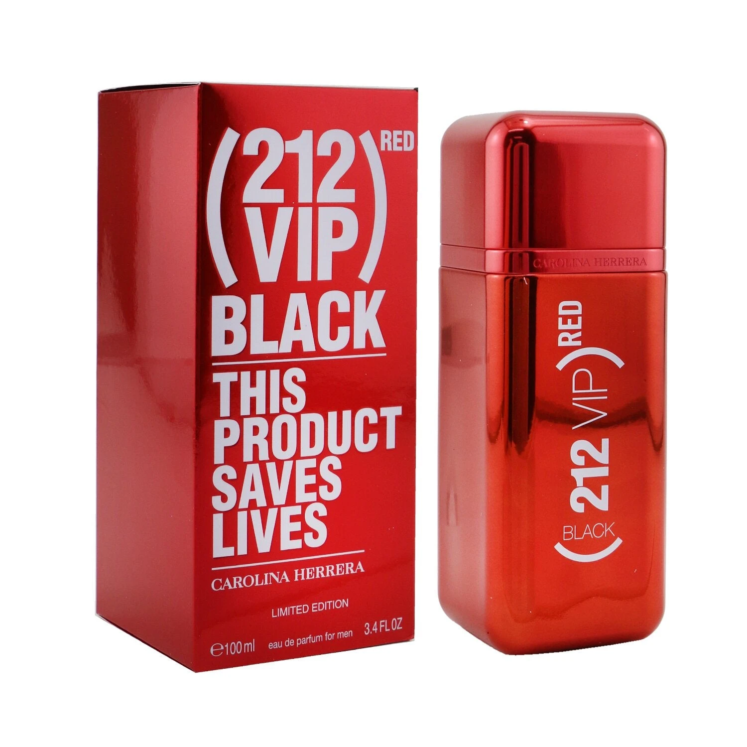 Carolina Herrera 212 VIP Red Black Eau De Parfum Spray 100ml/3.4oz 2 Carolina Herrera 212 VIP Red Black Eau De Parfum Spray 100ml/3.4oz - Image 2