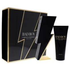 Carolina Herrera Bad Boy By Carolina Herrera For Men - 2 Pc Gift Set 3.4oz EDT Spray, 3.4oz Shower Gel