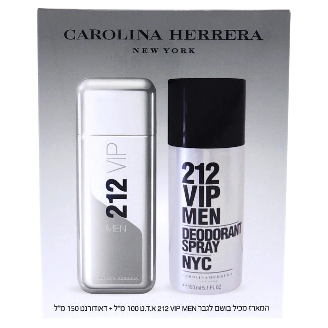 Carolina Herrera 212 VIP By Carolina Herrera For Men - 2 Pc Gift Set 3.4oz EDT Spray, 5.1oz Deodorant Spray 1 Carolina Herrera 212 VIP By Carolina Herrera For Men - 2 Pc Gift Set 3.4oz EDT Spray, 5.1oz Deodorant Spray