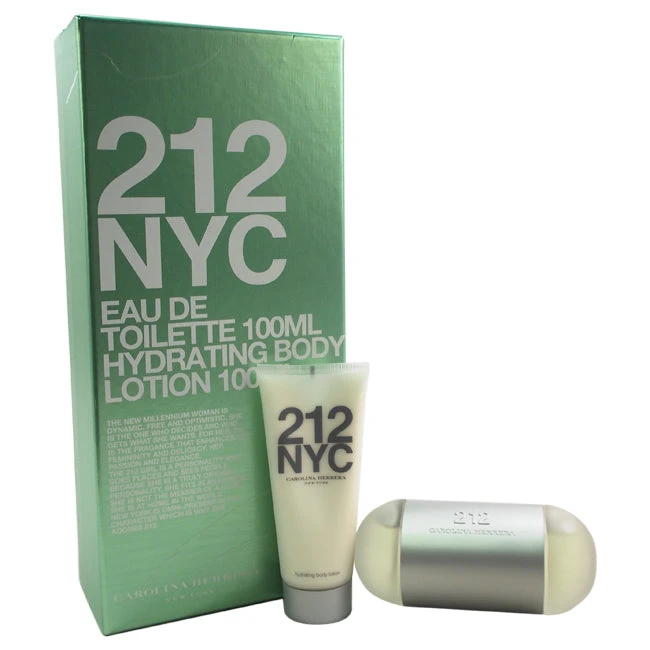 Carolina Herrera 212 NYC By Carolina Herrera For Women - 2 Pc Gift Set 3.4oz EDT Spray, 3.4oz Hydrating Body Lotion 1 Carolina Herrera 212 NYC By Carolina Herrera For Women - 2 Pc Gift Set 3.4oz EDT Spray, 3.4oz Hydrating Body Lotion